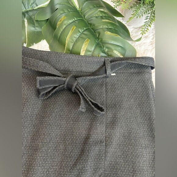 Camomilla Italia Grey Yellow Polka Dot Tie Belt Mini Skirt Sz 42 6 Med Italian - Picture 3 of 9